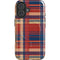 Red and Blue Plaid iPhone 16 Plus Magsafe Impact Case